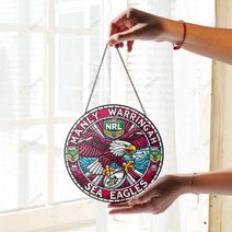 Manly Warringah Sea EaglesStained Glass Suncatcher for Window Hanging