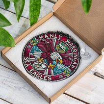 Manly Warringah Sea EaglesStained Glass Suncatcher for Window Hanging