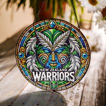 New Zealand WarriorsStained Glass Suncatcher for Window Hanging
