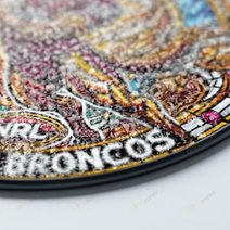 Brisbane BroncosStained Glass Suncatcher for Window Hanging
