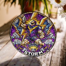 Melbourne StormStained Glass Suncatcher for Window Hanging