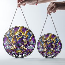 Melbourne StormStained Glass Suncatcher for Window Hanging