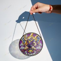 Melbourne StormStained Glass Suncatcher for Window Hanging