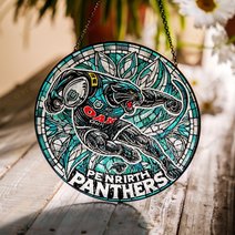 Penrith PanthersStained Glass Suncatcher for Window Hanging