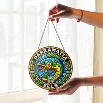 Parramatta EelsStained Glass Suncatcher for Window Hanging