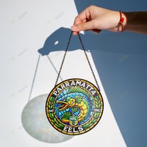 Parramatta EelsStained Glass Suncatcher for Window Hanging