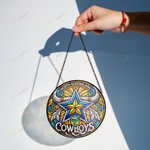 North Queensland CowboysStained Glass Suncatcher for Window Hanging