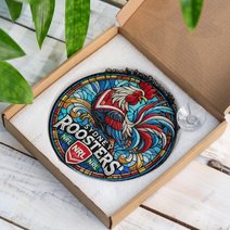 Sydney RoostersStained Glass Suncatcher for Window Hanging