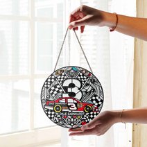 Dale earnhardt Stained Glass Suncatcher