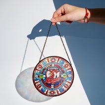 Sydney Roosters Stained Glass Suncatcher for Window Hanging V2