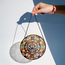 Wests Tigers Stained Glass Suncatcher for Window Hanging V2