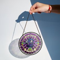 Melbourne Storm Stained Glass Suncatcher for Window Hanging V2