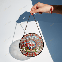 Philadelphia Phillies Stained Glass Suncatcher for Window Hanging