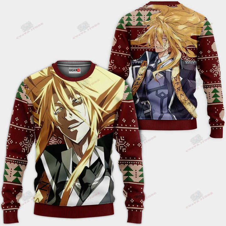 Reinhard Heydrich Ugly Christmas Sweater Custom Anime Dies Irae Xmas Gifts