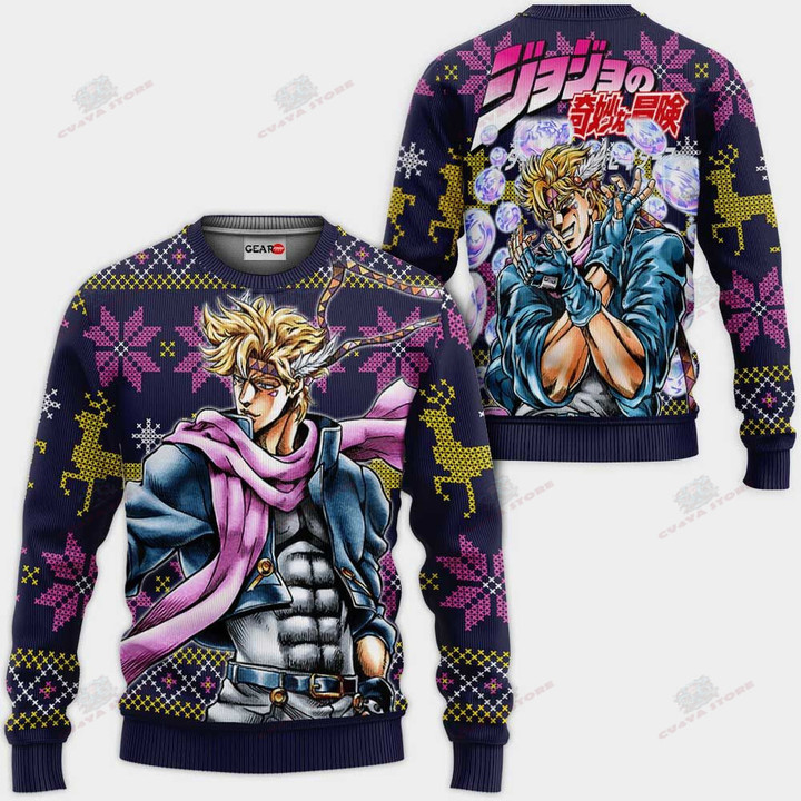 Caesar Anthonio Zeppeli Ugly Christmas Sweater Custom JJBA Anime Xmas Gifts