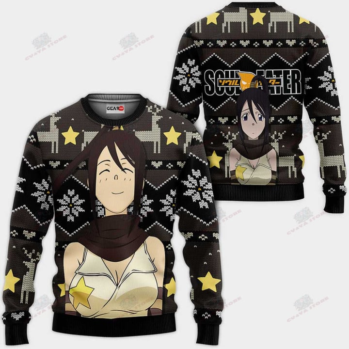 Tsubaki Nakatsukasa Ugly Christmas Sweater Custom Anime Soul Eater Xmas Gifts