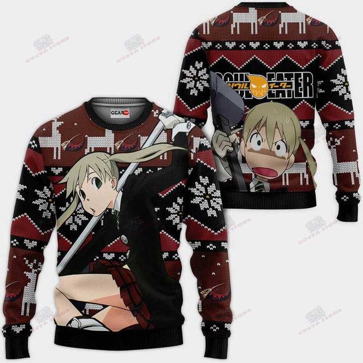 Maka Albarn Ugly Christmas Sweater Custom Anime Soul Eater Xmas Gifts