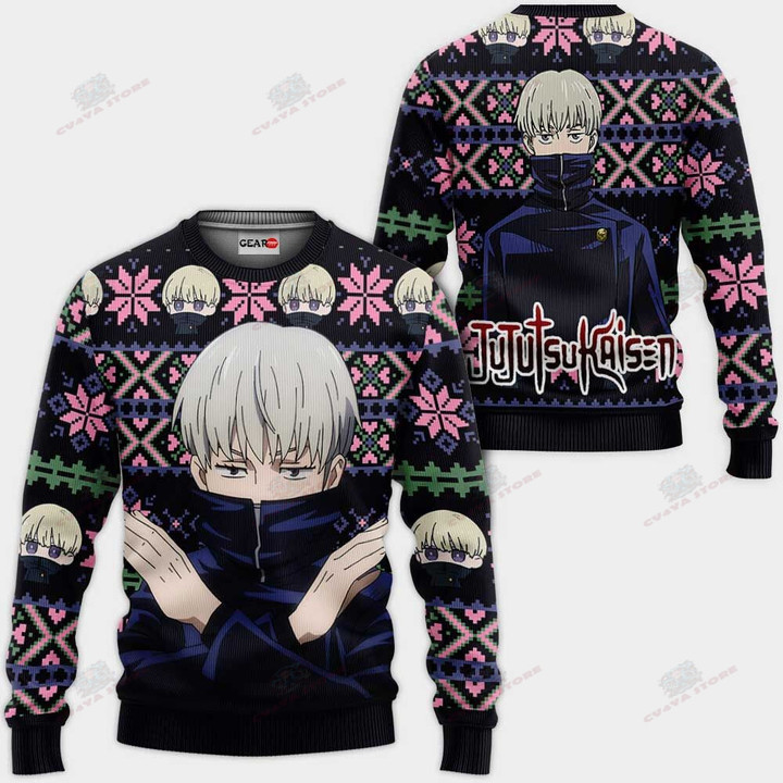 Toge Inumaki Ugly Christmas Sweater Custom Anime Jujutsu Kaisen Xmas Gifts