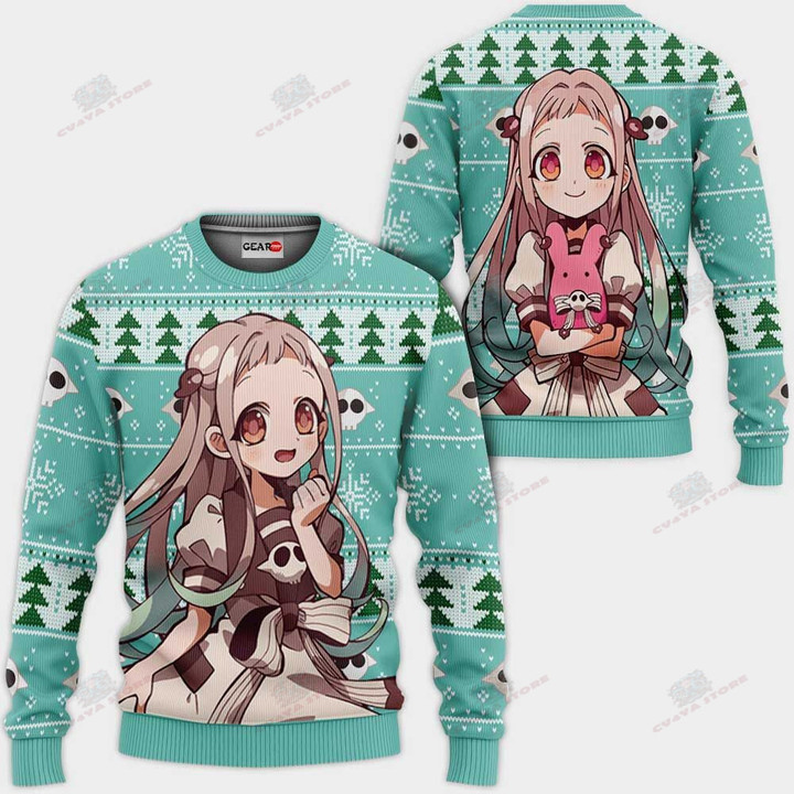 Nene Yashiro Ugly Christmas Sweater Custom Anime Toilet-bound Hanako-kun Xmas Gifts