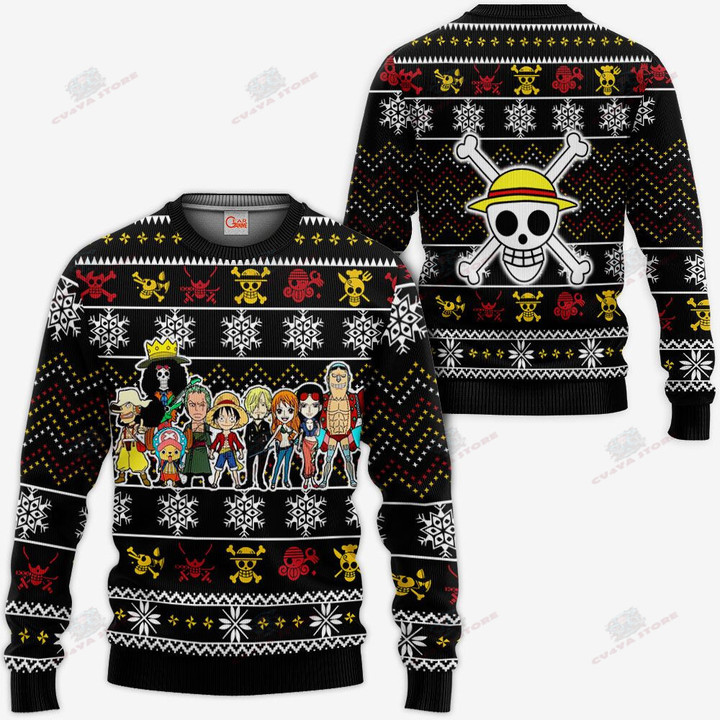 Heart Pirates Ugly Christmas Sweater Custom Anime One Piece Xmas Gifts