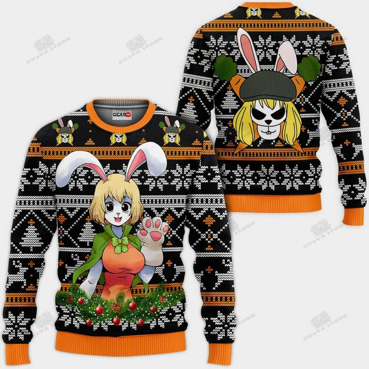 Carrot Ugly Christmas Sweater Custom One Piece Anime Xmas Gifts