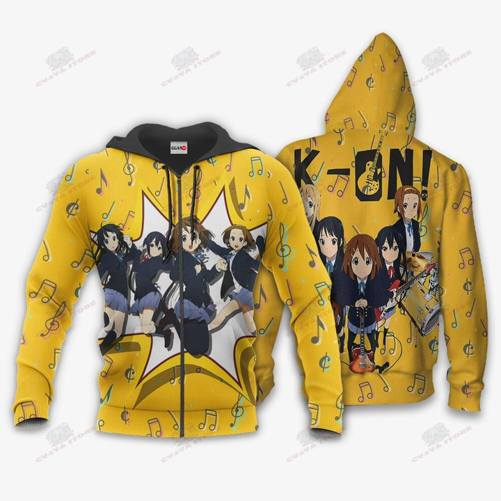 K-On Team Hoodie Custom Music Band Anime Shirts