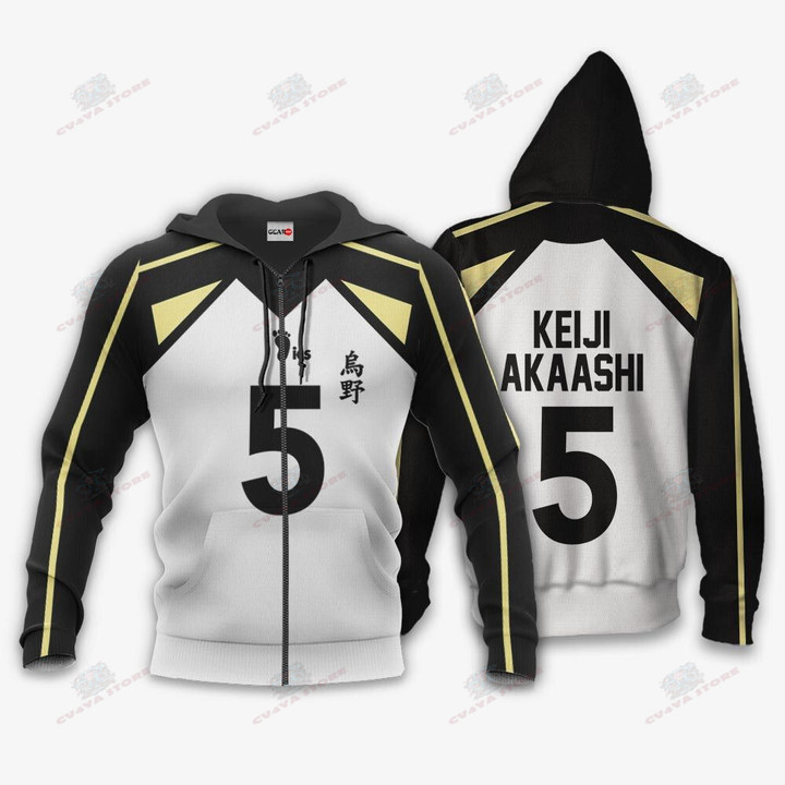 Fukurodani Keiji Akaashi Hoodie Uniform Num 5 Haikyuu Anime Shirt