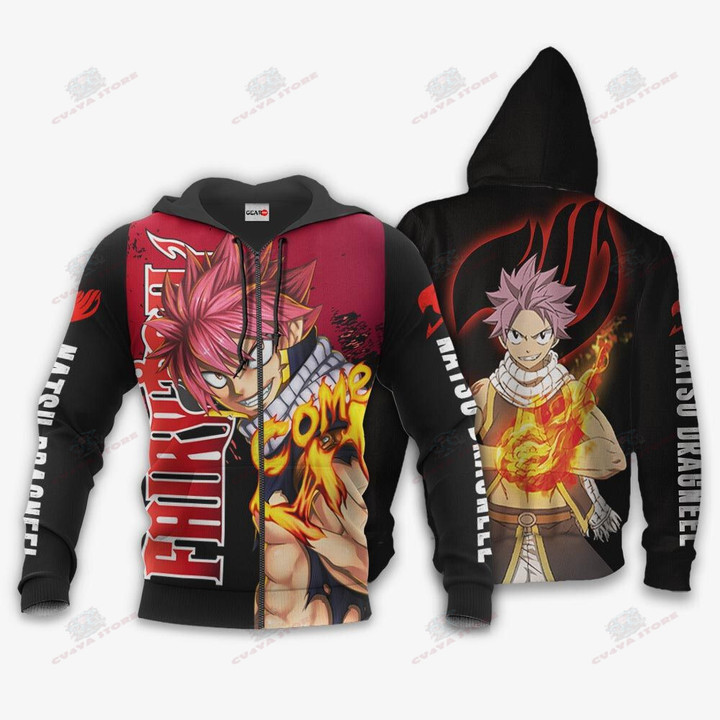 Natsu Dragneel Hoodie Fairy Tail Anime Merch Clothes