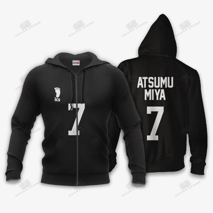 Inarizaki Atsumu Miya Hoodie Uniform Number 7 Haikyuu Anime Shirts