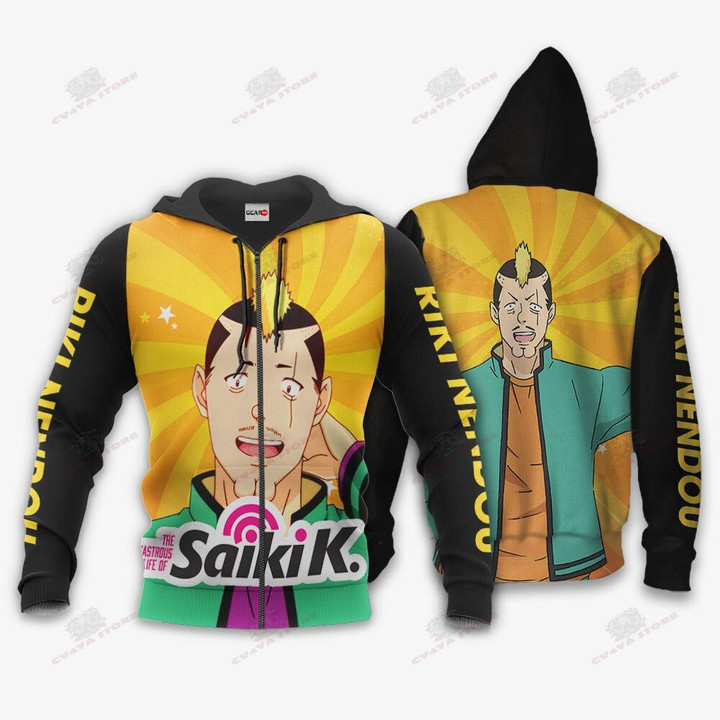 Saiki K Riki Nendou Hoodie Saiki K Anime Merch Clothes