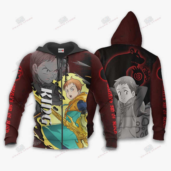 Grizzly's Sin of Sloth King Hoodie Seven Deadly Sins Anime Shirt