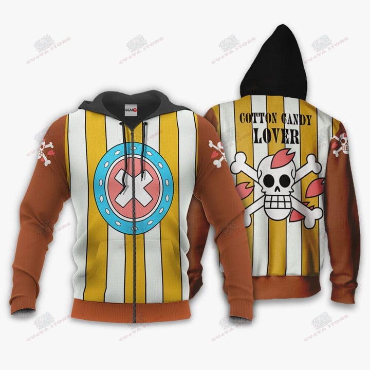One Piece Chopper Hoodie Shirt Uniform Anime Zip Jacket