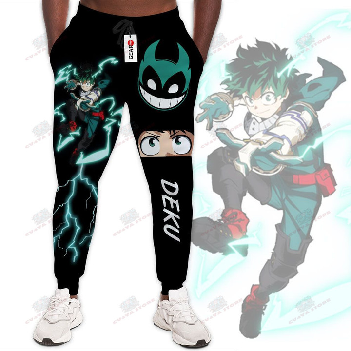 BNHA Deku Jogger Pants Custom Anime My Hero Academia Sweatpants