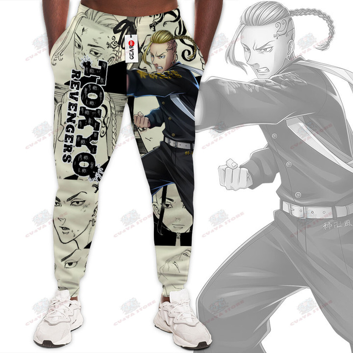 Draken Jogger Pants Custom Anime Tokyo Revengers Sweatpants Mix Manga