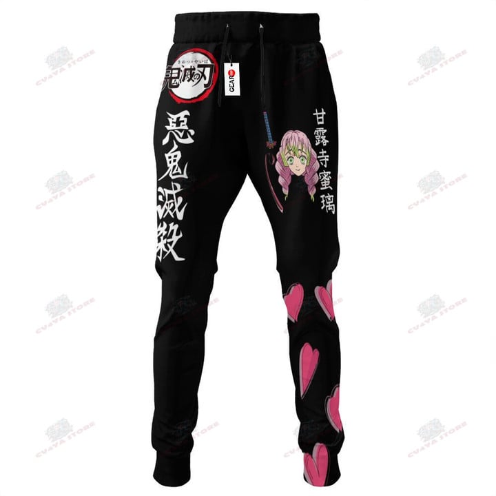 Mitsuri Kanroji Hashira Jogger Pants Custom Kimetsu Anime Sweatpants