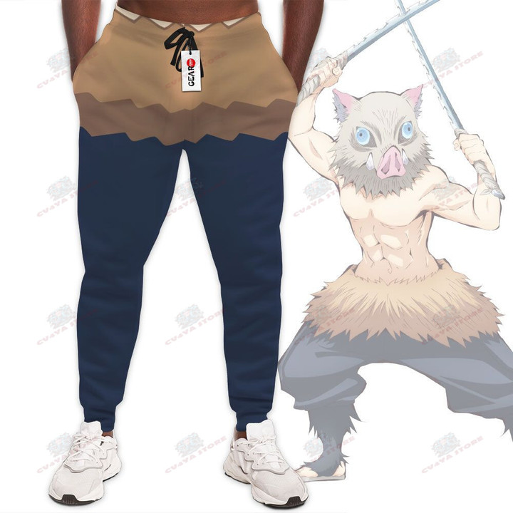 Inosuke Jogger Pants Custom Uniform Kimetsu Anime Sweatpants