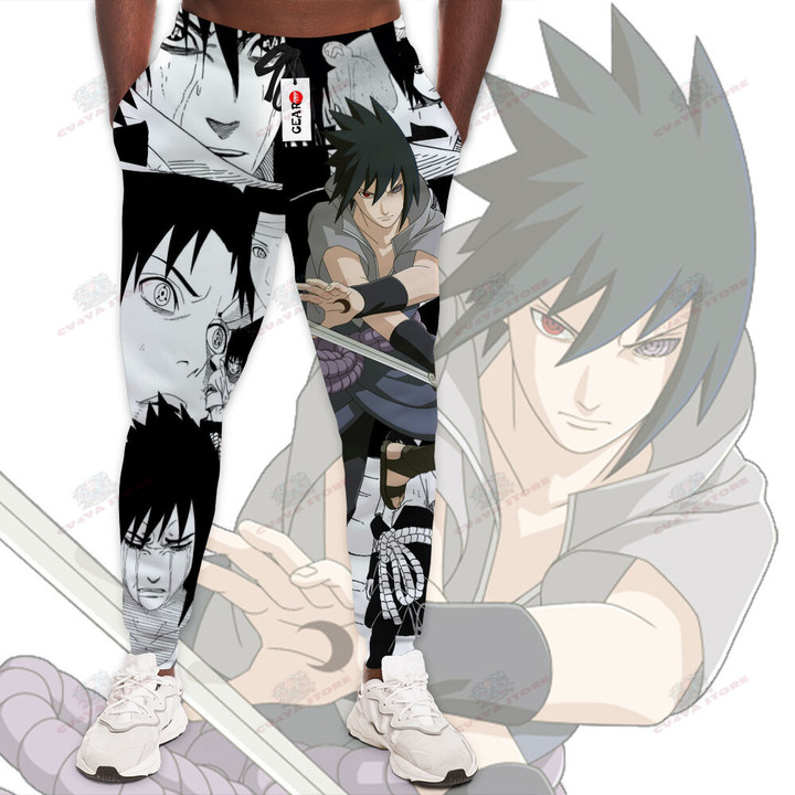 Sasuke Uchiha Custom NRT Anime Jogger Pants Merch Manga Style