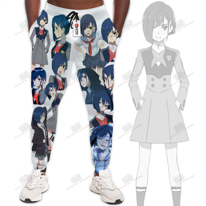 Ichigo Jogger Pants Custom Anime Darling In The Franxx Sweatpants For Fans
