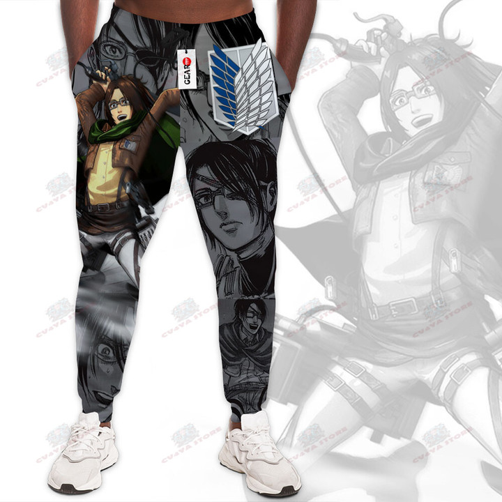 Zoe Hange Sweatpants Custom Attack On Titan Anime Jogger Pants Merch Manga Style