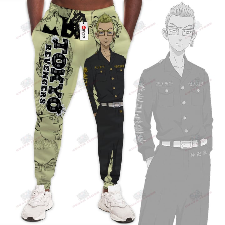 Tetta Kisaki Jogger Pants Custom Anime Tokyo Revengers Sweatpants Mix Manga