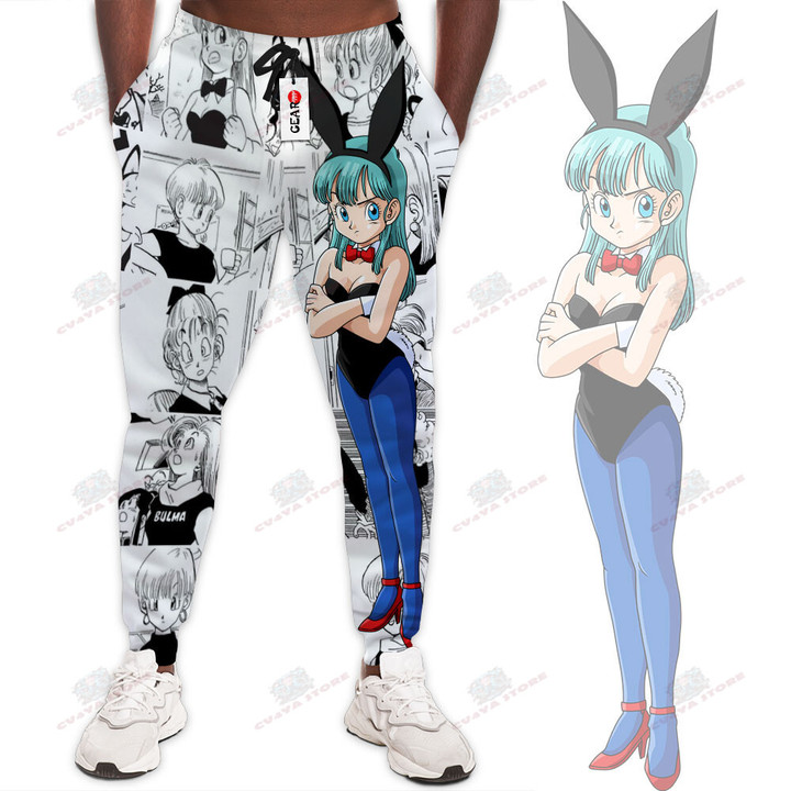 Bulma Sweatpants Custom Dragon Ball Anime Jogger Pants Merch Manga Style