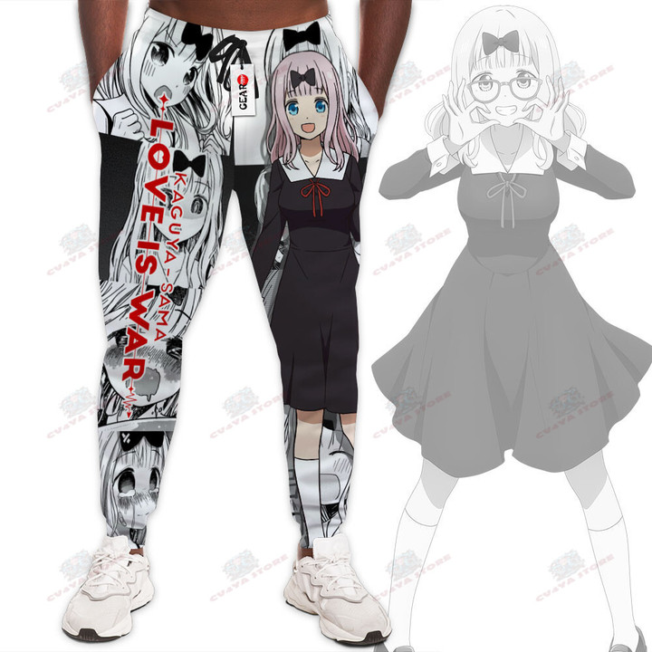 Chika Fujiwara Jogger Pants Kaguya-sama Custom Anime Sweatpants Mix Manga