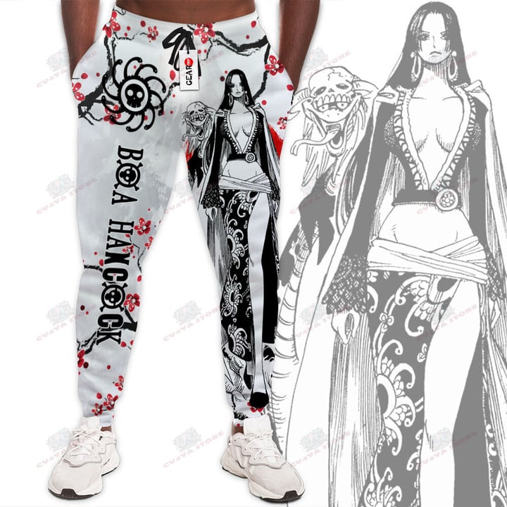 Boa Hancock Jogger Pants Custom Anime One Piece Sweatpants Japan Style