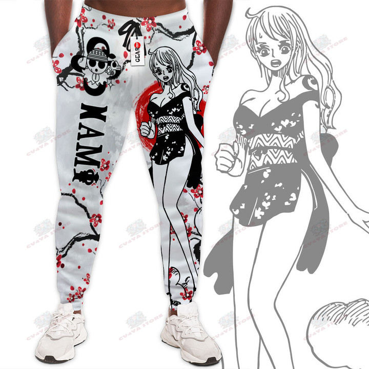 Nami Jogger Pants Custom Anime One Piece Sweatpants Japan Style