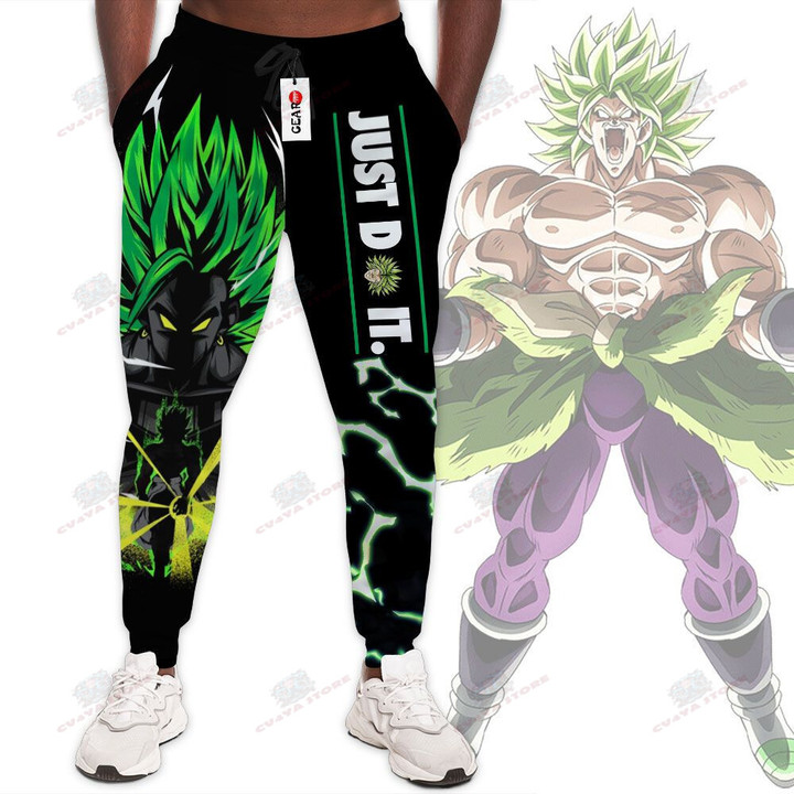 Super Broly Jogger Pants Just Do It Custom Anime Dragon Ball Sweatpants
