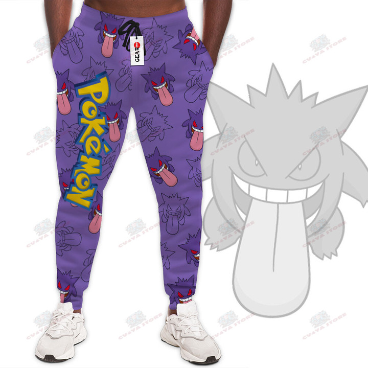 Gengar Jogger Pants Custom Anime Pokemon Sweatpants For Fans