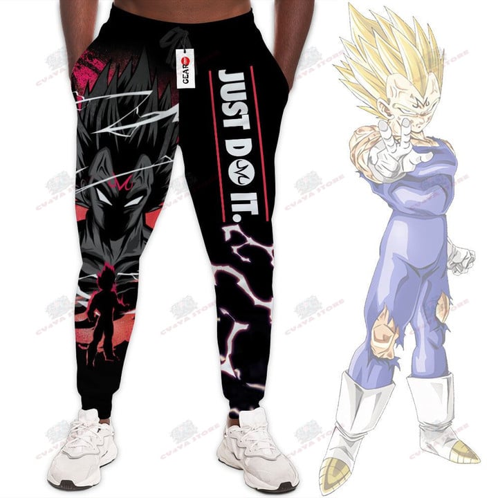 Majin Vegeta Jogger Pants Just Do It Custom Anime Dragon Ball Sweatpants