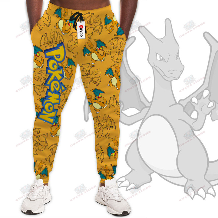 Charizard Jogger Pants Custom Anime Pokemon Sweatpants For Fans