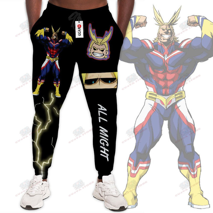 BNHA All Might Jogger Pants Custom Anime My Hero Academia Sweatpants