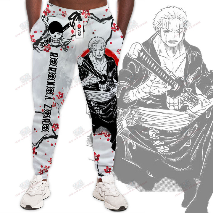 Roronoa Zoro Jogger Pants Custom Anime One Piece Sweatpants Japan Style
